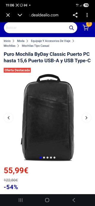 Mochila PURO piel para portátil