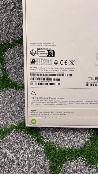 iPhone 17 Pro Max 256gb Silver - Nuovo Sigillato