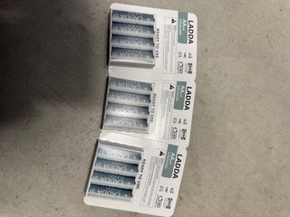 3 X 4 Batterie ricaricabili AA LADDA 2450mAh (12pz)