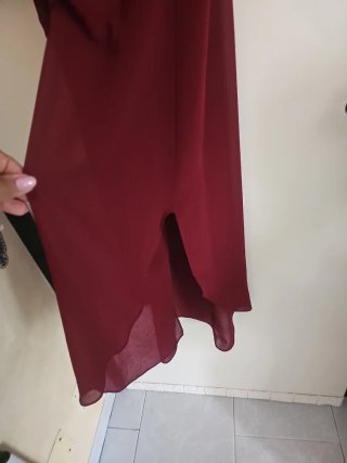 Vestito lungo trasparente S