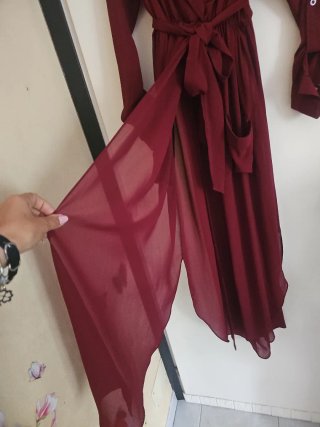 Vestito lungo trasparente S