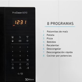 Microondas digital de 23 litros