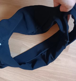 Top Zara Negro Botones Dorados Talla M