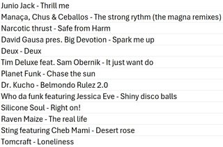 Listado vinilos house
