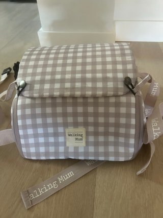 Trona portatil  Walking Mum Cuadros Beige