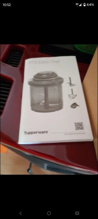 Moschettiere Tupperware Rosso Trasparente