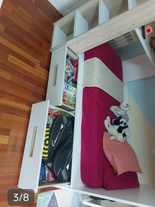 Linda y moderna Litera con 2 amplios cajones