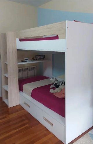 Linda y moderna Litera con 2 amplios cajones