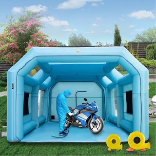 Tienda de Pintura Inflable para Autos 7 x 4 x 2.5 m con Sistema de Filtración y 2 Ventiladores