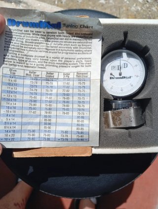 Afinador de Batería DrumDial.