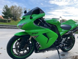 Kawasaki ZX10R 2007 Verde