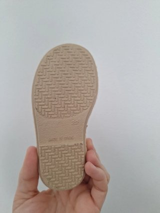 Zapatillas esparto niña doradas número 22