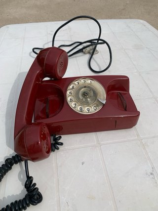 Telefono Vintage Rosso Rotante