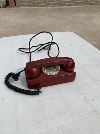 Telefono Vintage Rosso Rotante