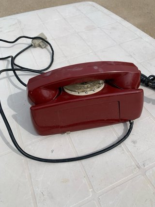 Telefono Vintage Rosso Rotante