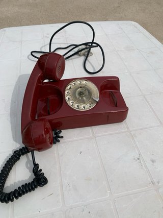 Telefono Vintage Rosso Rotante