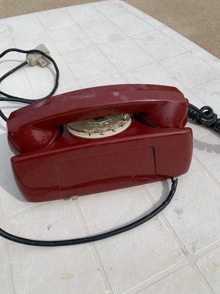 Telefono Vintage Rosso Rotante