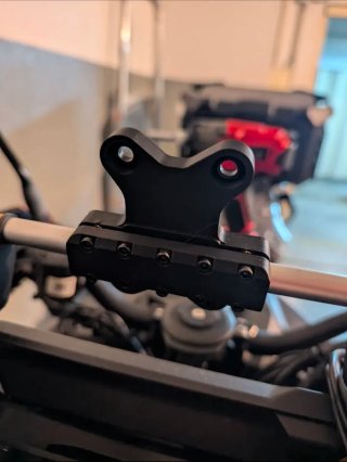 Soporte GPS moto barra 12mm