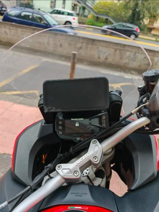 Soporte GPS moto barra 12mm