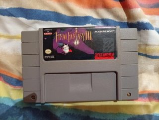 Final Fantasy III Super Nintendo Cartucho