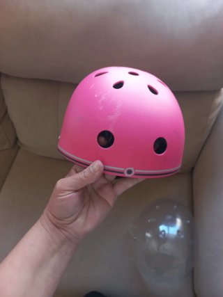 Casco protección Globber rosa Talla XS/S