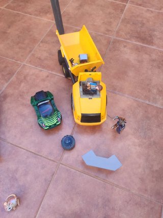 Playmobil Coche Rojo y Camión Azul