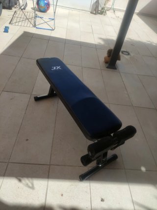 Banco de abdominales y pesas XL Fitness