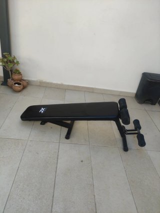 Banco de abdominales y pesas XL Fitness