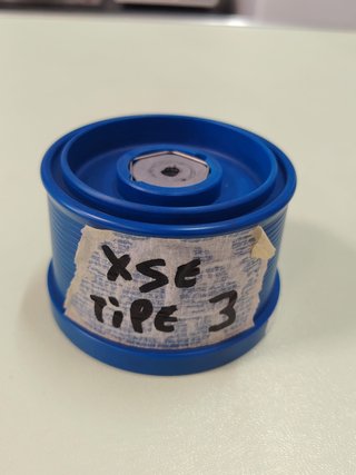 bobina MV Spools in teflon col. BLU capienza 3