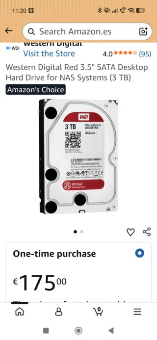 Disco Duro WD 3TB NASware 3.0 WD30EFRX