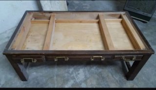 Mesa colonial mármol roto