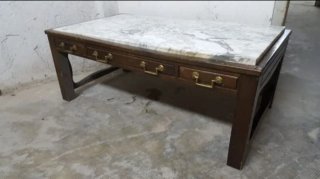 Mesa colonial mármol roto