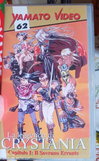 Vhs La leggenda di Crystania Capitolo I-Yamato Vid