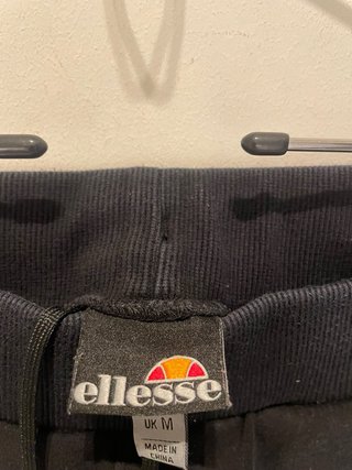 Pantalón deportivo algodón Ellesse negro