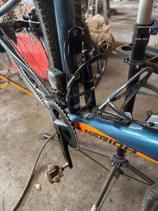 Bicicleta Gravel Merida Azul/Naranja