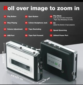 Lector y Digitalizador Cassettes USB