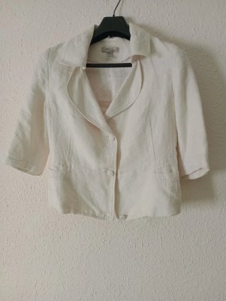Chaqueta Beige Mango Talla 40