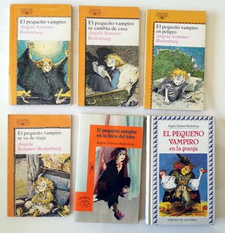 Seis libros El pequeño vampiro. Angela Sommer Bode