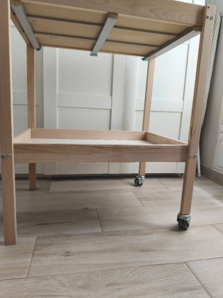 Mueble cambiador IKEA madera