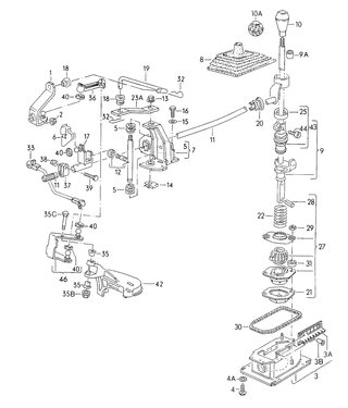 Kit Reparación Cambio Marchas VW Golf Jetta MK2