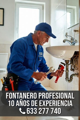 Fontanero profesional 10 años experiencia