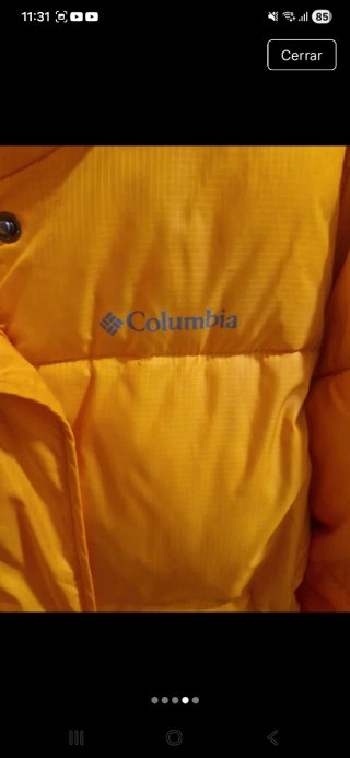 Abrigo Columbia Amarillo