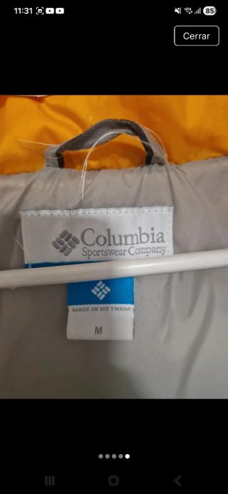 Abrigo Columbia Amarillo