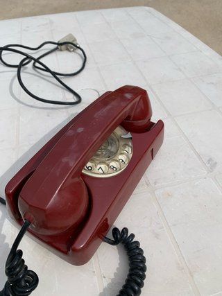 Telefono Vintage Rosso Rotante