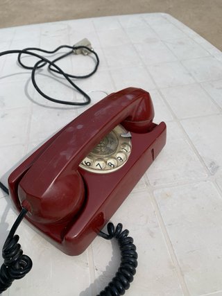 Telefono Vintage Rosso Rotante