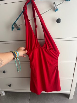 Vestido rojo halter