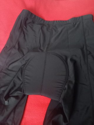 Pantalón ciclismo negro con logo