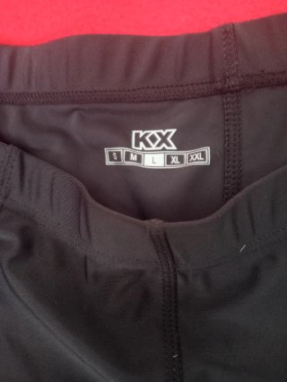 Pantalón ciclismo negro con logo