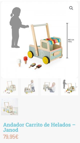 Andador Carrito Helados Janod Bebé