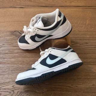 Nike Dunk Low GS Bianco/Blu Armory 37.5